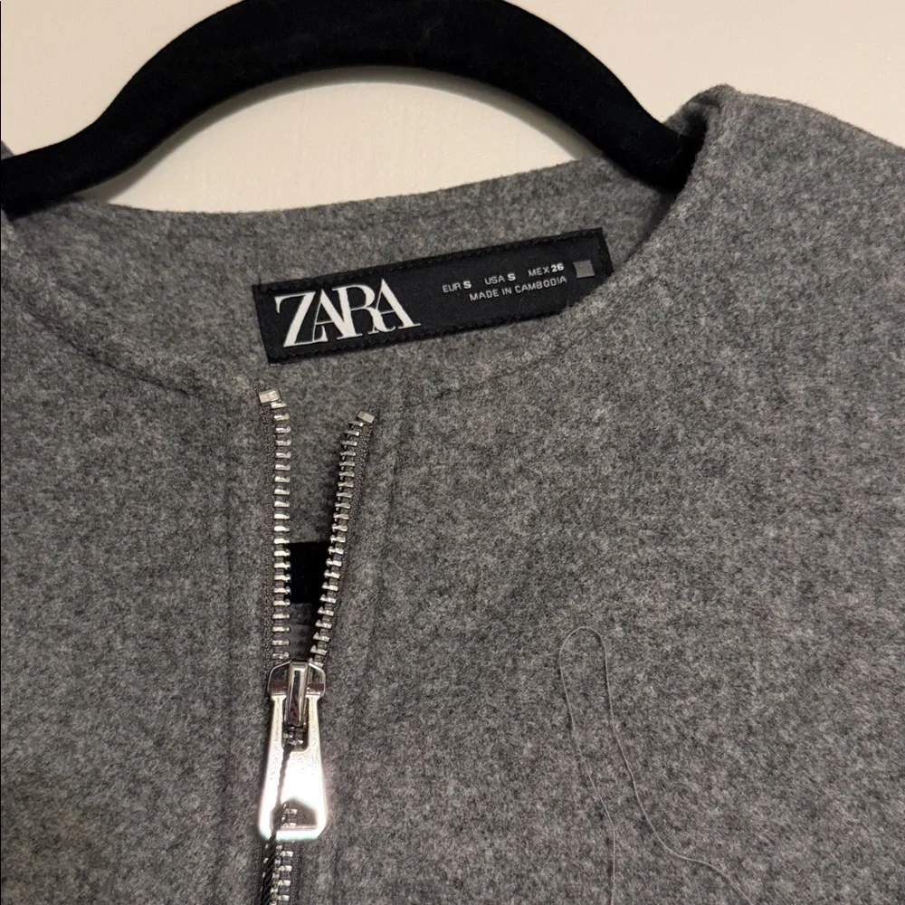 Zara Soft Bomber Jacket - Picture 2 of 9